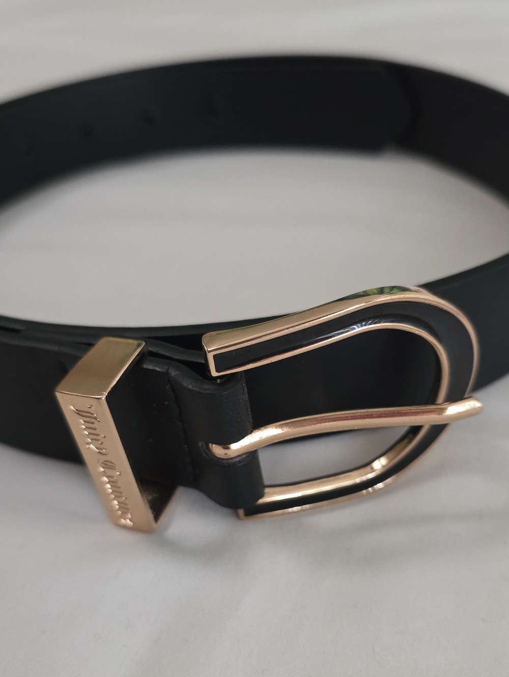 Women’s Black Belt with Gold Accent Buckle